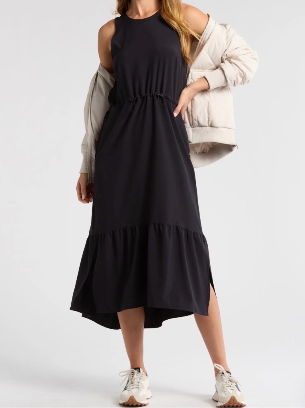 Zella Pursuit Tiered Midi Dress - NWT